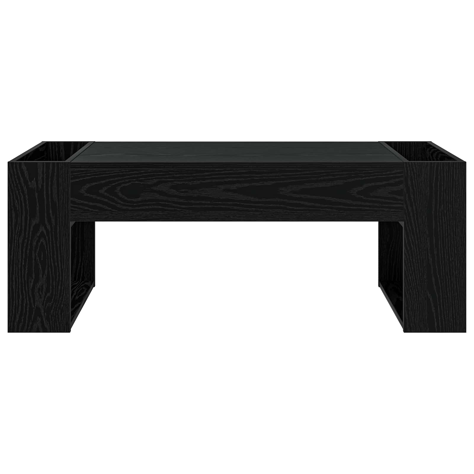Konferenční Stolek Černý Dub 110 X 50 X 41 Cm Kompozitní Dřevo
