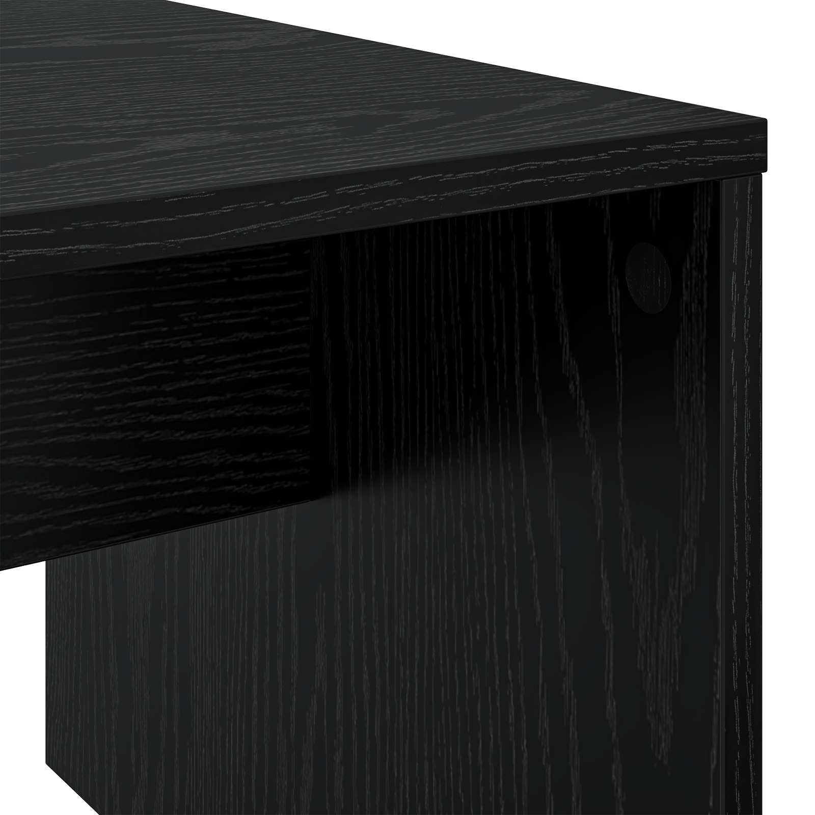 Konferenční Stolek Černý Dub 90 X 45 X 35 Cm Kompozitní Dřevo
