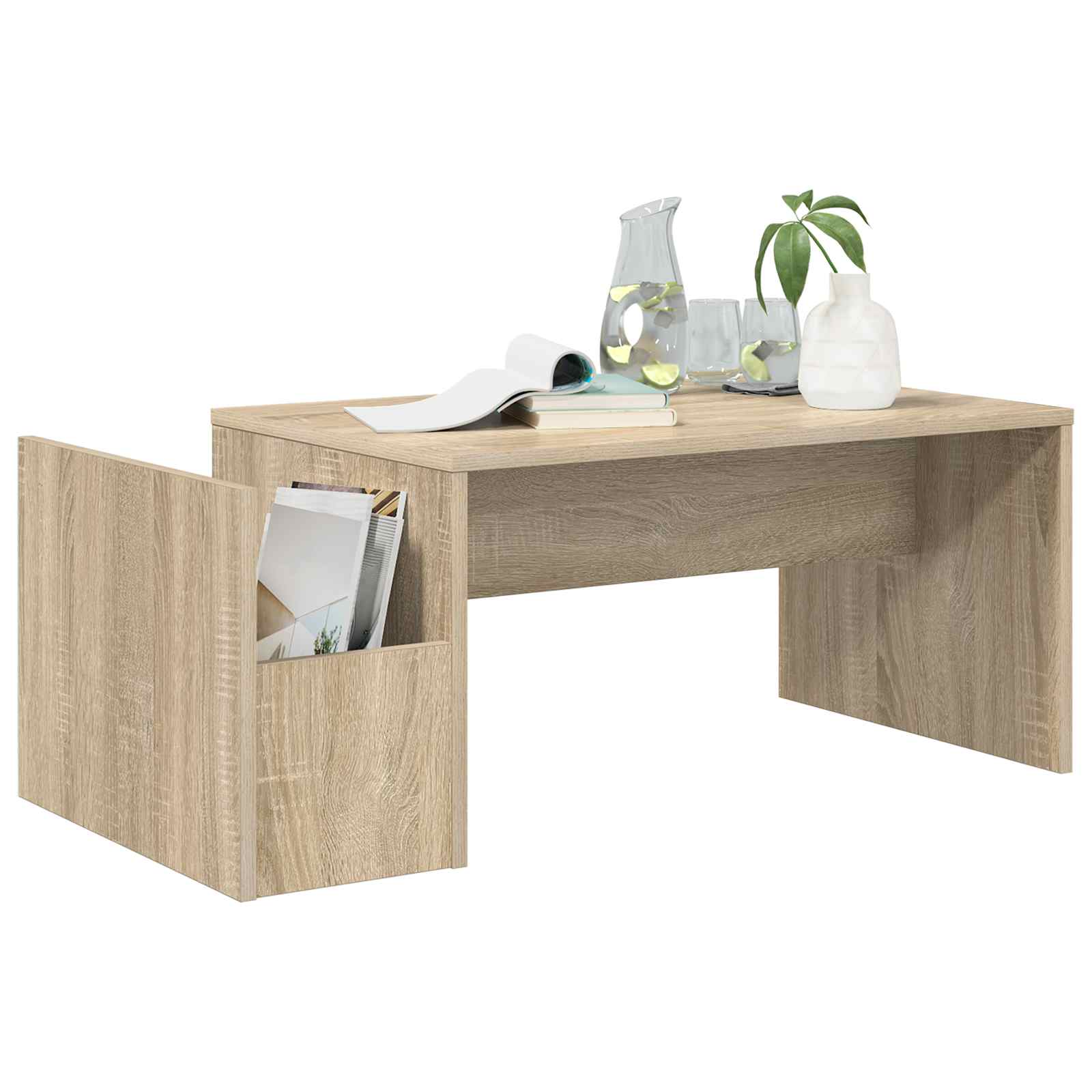 Konferenční Stolek Sonoma Dub 90 X 45 X 35 Cm Kompozitní Dřevo
