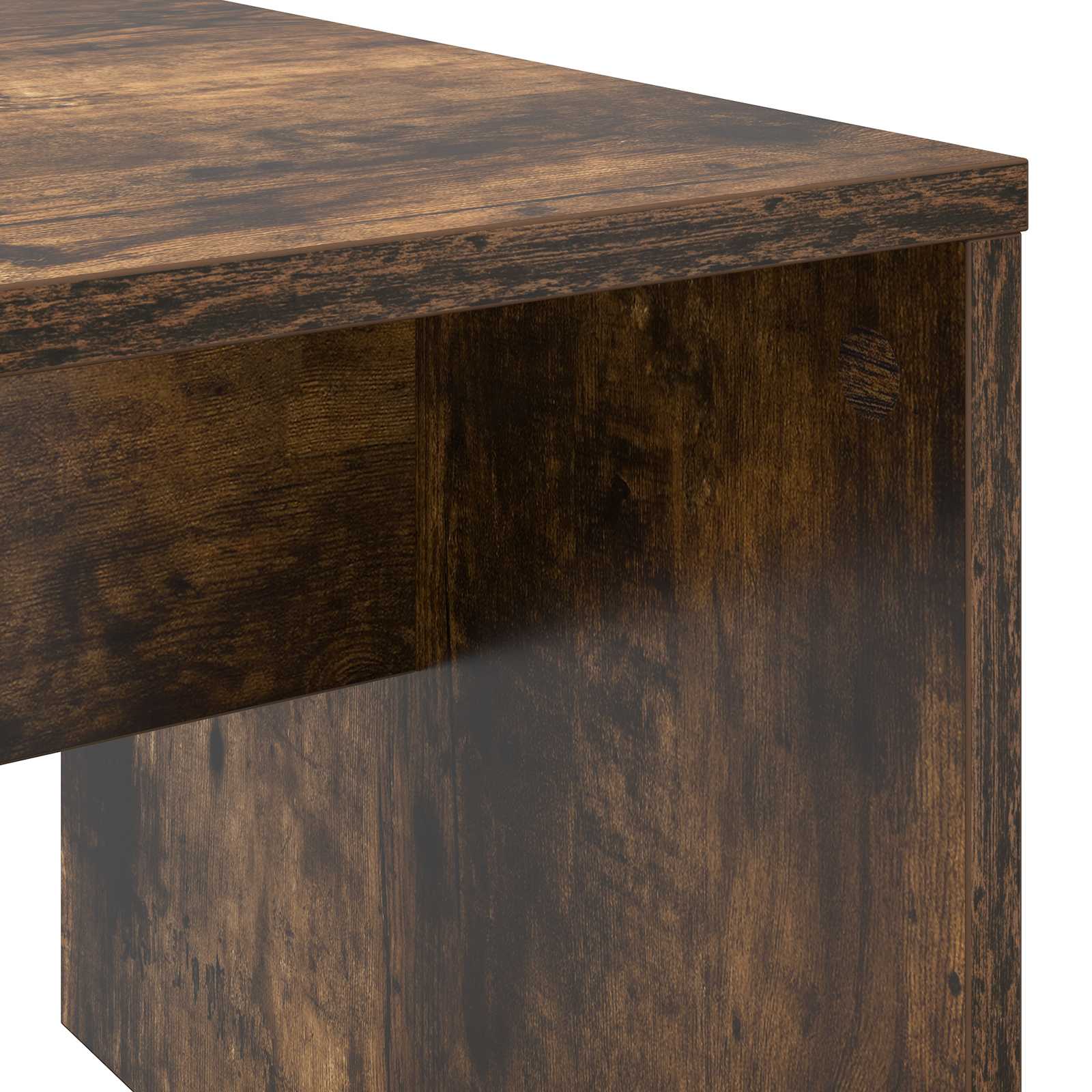 Konferenční Stolek Kouřový Dub 90 X 45 X 35 Cm Kompozitní Dřevo