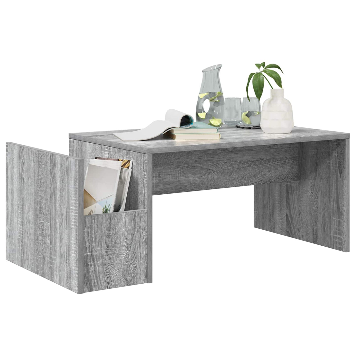 Konferenční Stolek Šedá Sonoma 90 X 45 X 35 Cm Kompozitní Dřevo