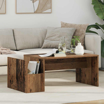 Konferenční Stolek Staré Dřevo 90 X 45 X 35 Cm Kompozitní Dřevo