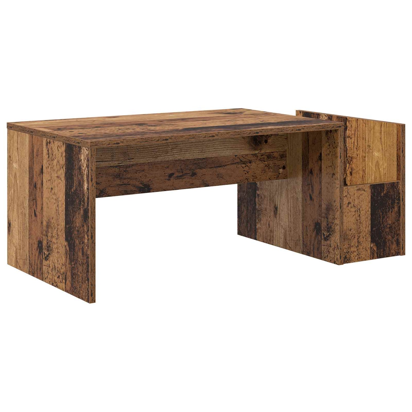 Konferenční Stolek Staré Dřevo 90 X 45 X 35 Cm Kompozitní Dřevo