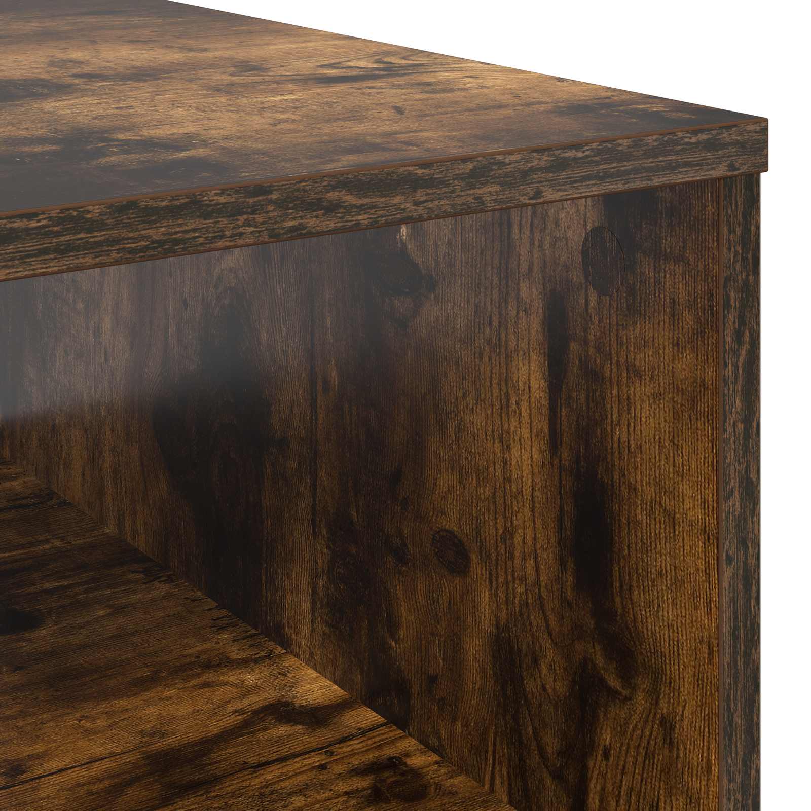 Konferenční Stolek Kouřový Dub 95 X 55 X 31 Cm Kompozitní Dřevo