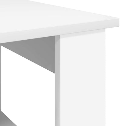 Konferenční Stolek Bílá 72 X 50 X 50 Cm Kompozitní Dřevo