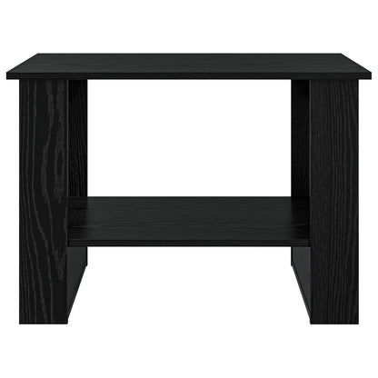 Konferenční Stolek Černý Dub 72 X 50 X 50 Cm Kompozitní Dřevo