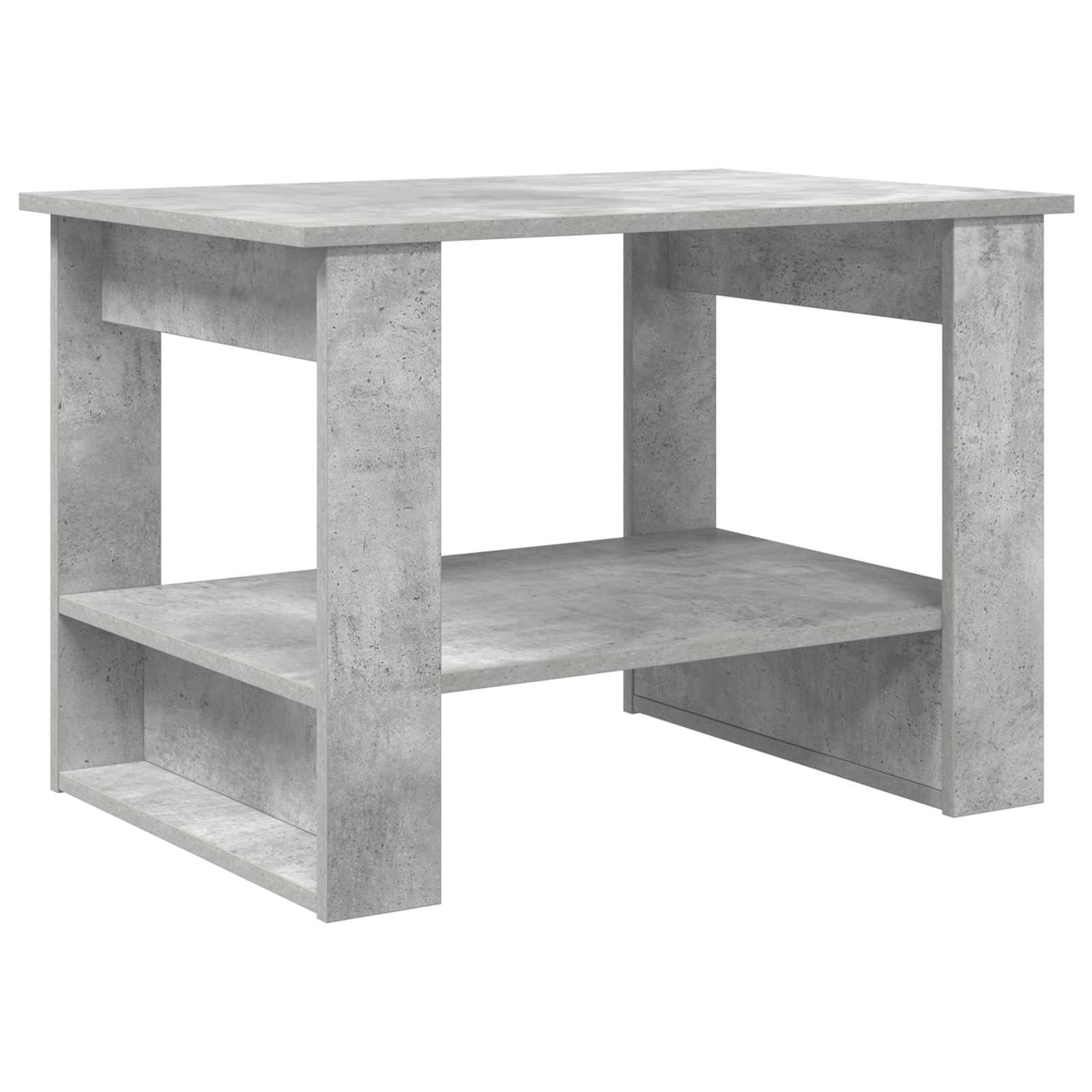 Konferenční Stolek Betonově Šedá 72 X 50 X 50 Cm