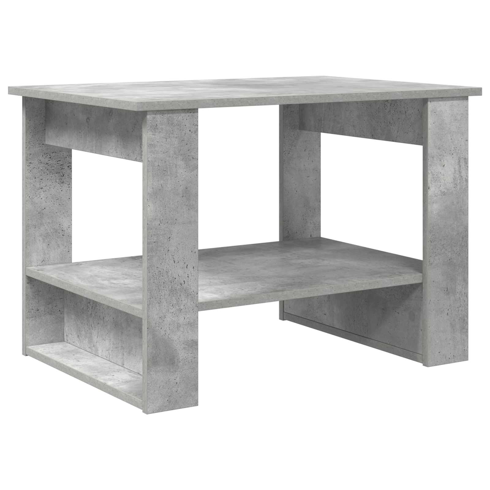 Konferenční Stolek Betonově Šedá 72 X 50 X 50 Cm