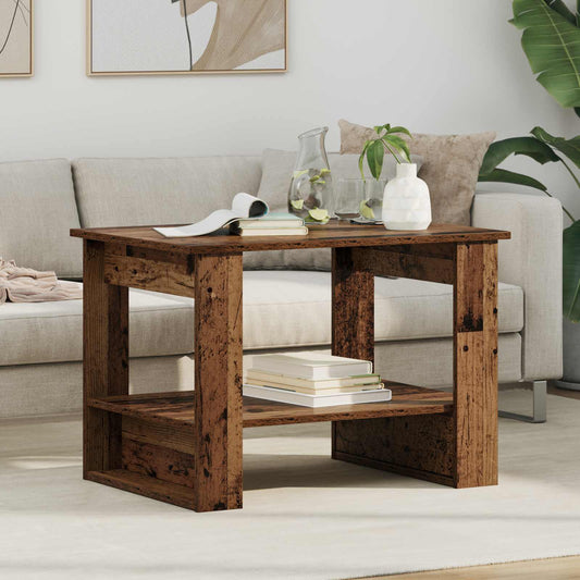 Konferenční Stolek Staré Dřevo 72 X 50 X 50 Cm Kompozitní Dřevo