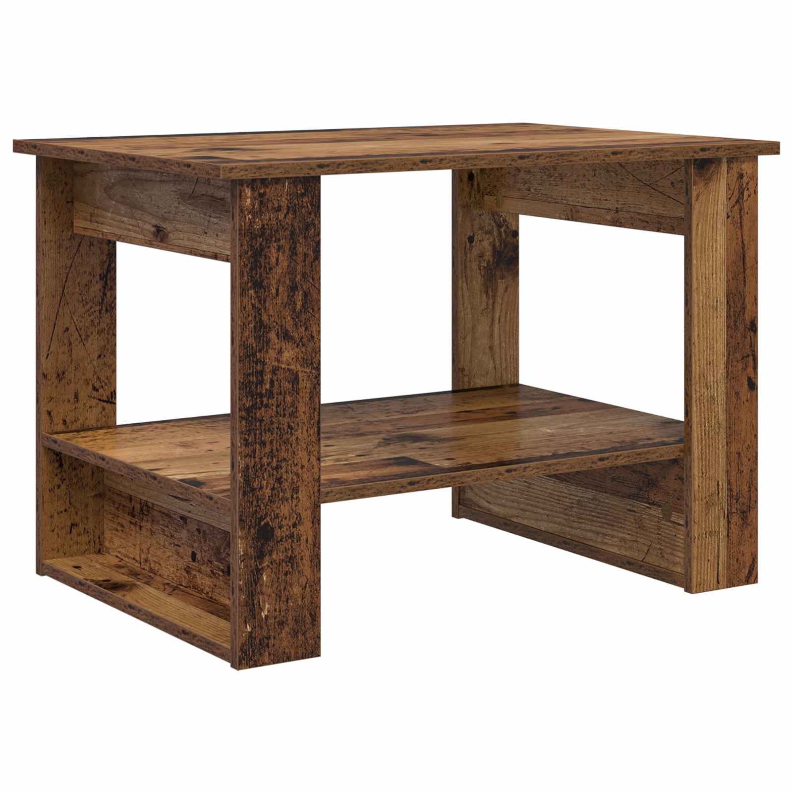 Konferenční Stolek Staré Dřevo 72 X 50 X 50 Cm Kompozitní Dřevo
