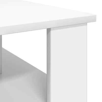 Konferenční Stolek Bílá 90 X 50 X 40 Cm Kompozitní Dřevo