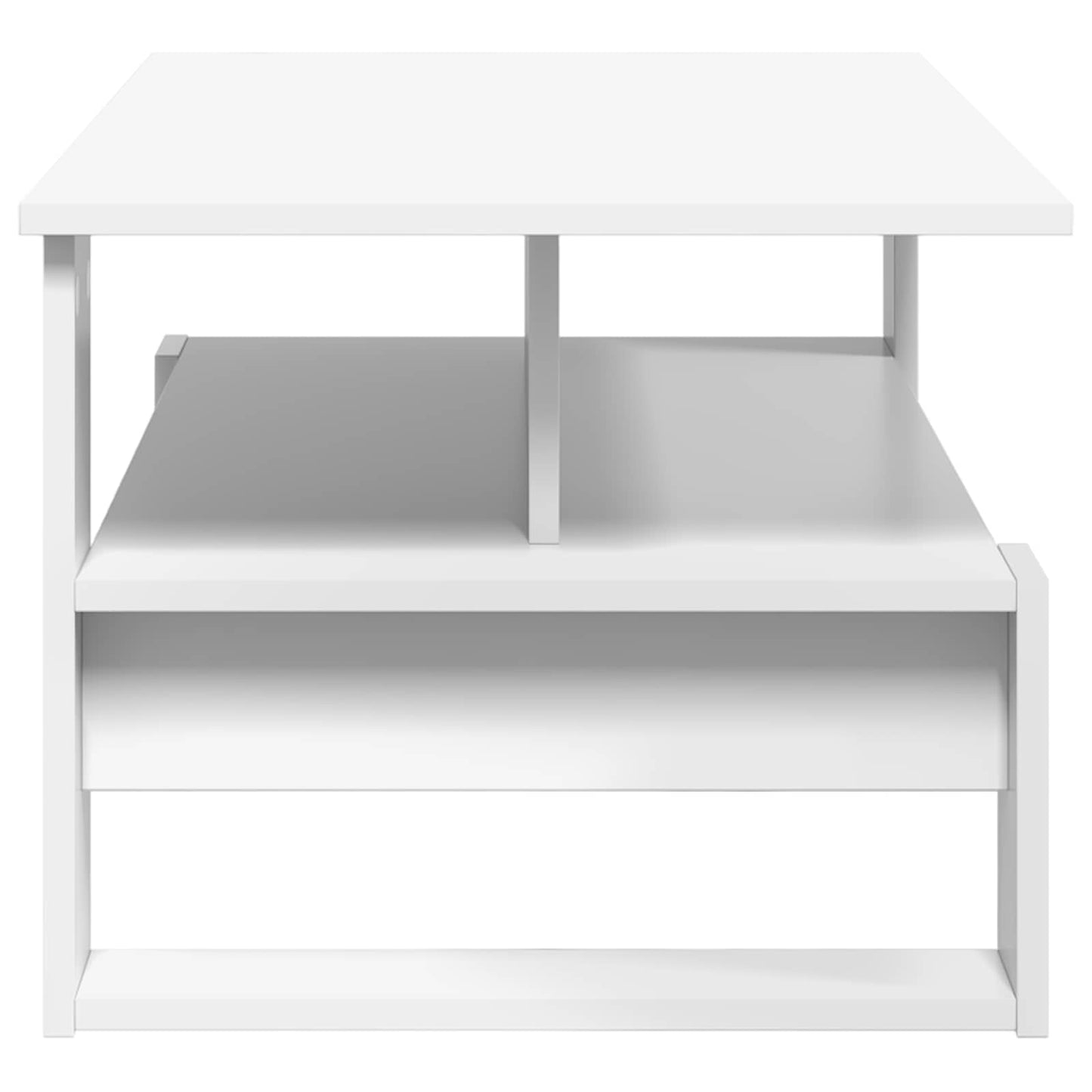 Konferenční Stolek Bílá 90 X 50 X 40 Cm Kompozitní Dřevo
