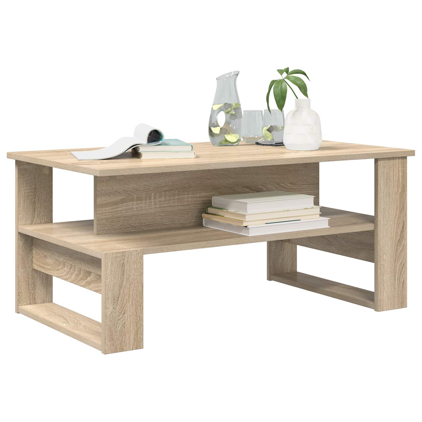 Konferenční Stolek Sonoma Dub 90 X 50 X 40 Cm Kompozitní Dřevo