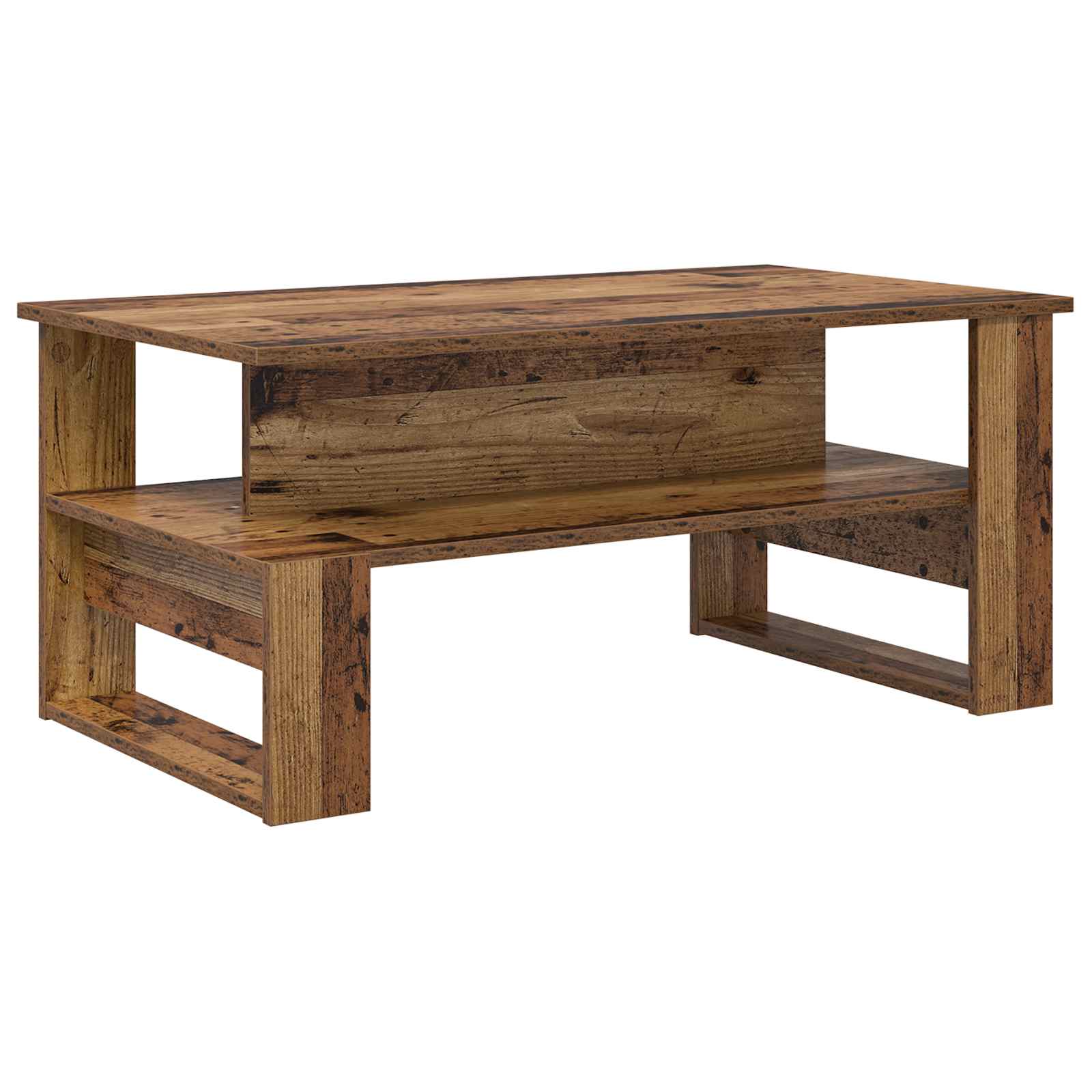 Konferenční Stolek Staré Dřevo 90 X 50 X 40 Cm Kompozitní Dřevo