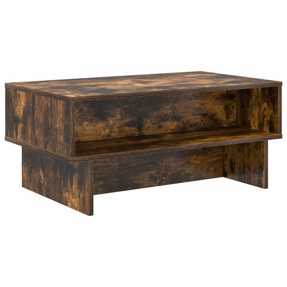 Konferenční Stolek Kouřový Dub 80 X 46 X 35 Cm Kompozitní Dřevo