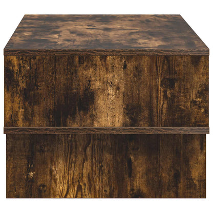 Konferenční Stolek Kouřový Dub 80 X 46 X 35 Cm Kompozitní Dřevo