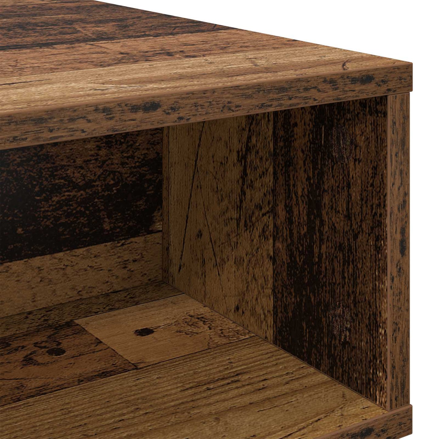 Konferenční Stolek Staré Dřevo 80 X 46 X 35 Cm Kompozitní Dřevo