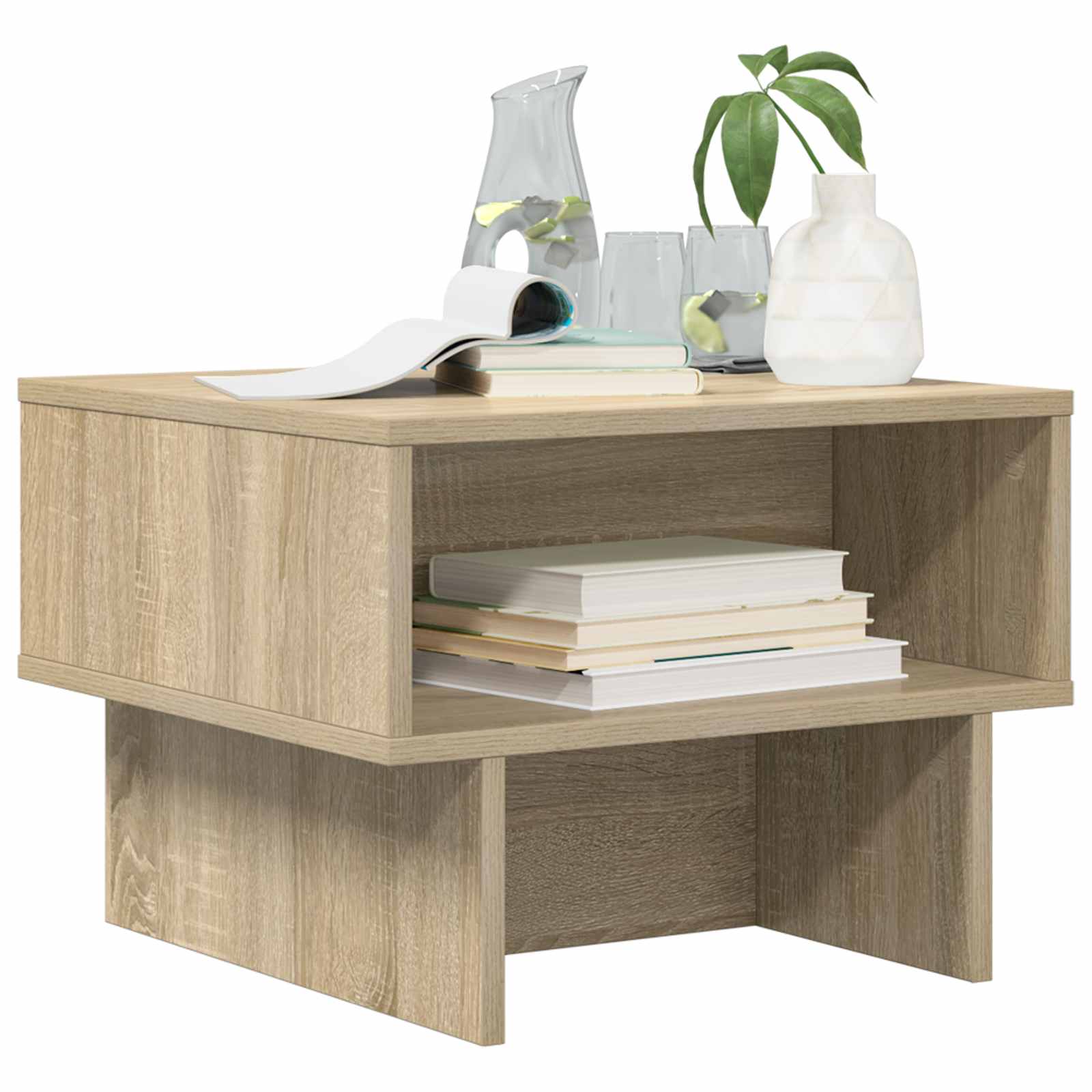 Konferenční Stolek Sonoma Dub 48 X 46 X 35 Cm Kompozitní Dřevo