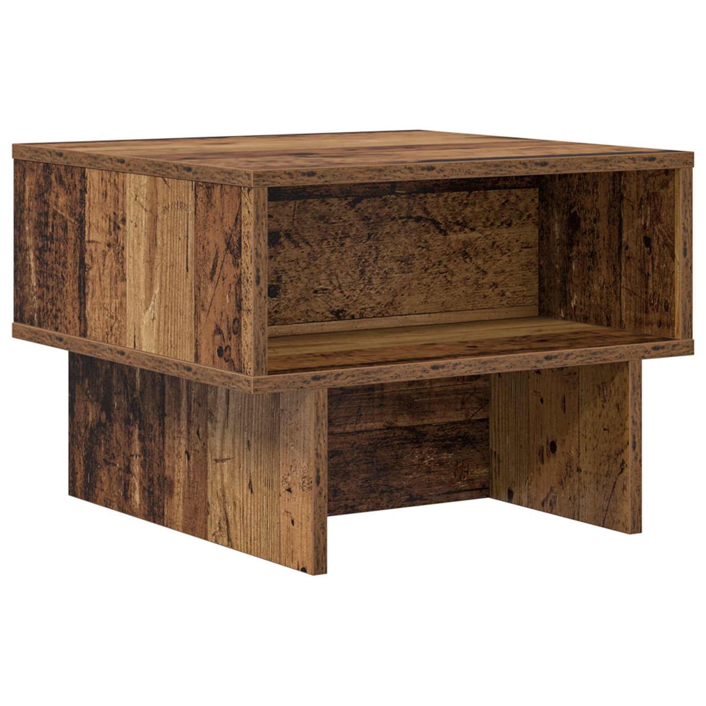 Konferenční Stolek Staré Dřevo 48 X 46 X 35 Cm Kompozitní Dřevo