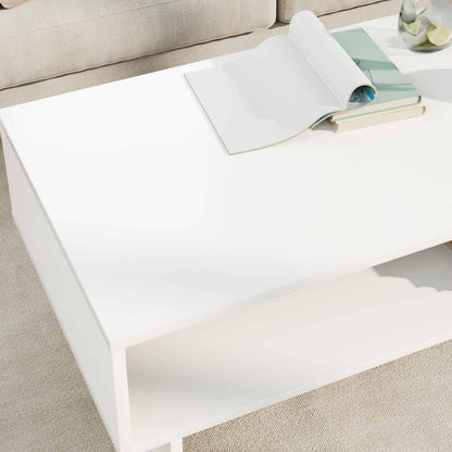 Konferenční Stolek Bílá 100 X 46 X 35 Cm Kompozitní Dřevo