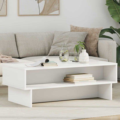 Konferenční Stolek Bílá 100 X 46 X 35 Cm Kompozitní Dřevo