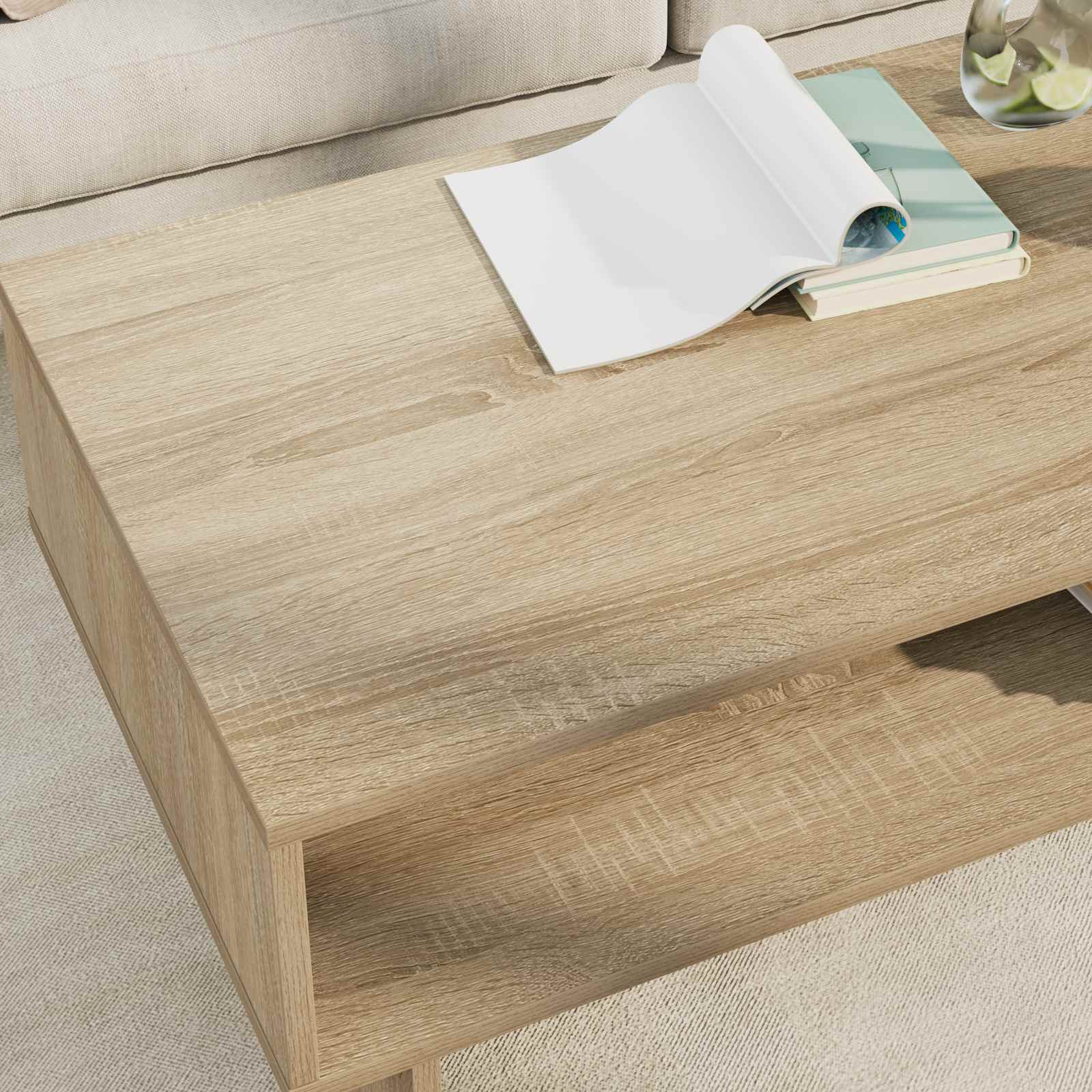 Konferenční Stolek Sonoma Dub 100 X 46 X 35 Cm Kompozitní Dřevo