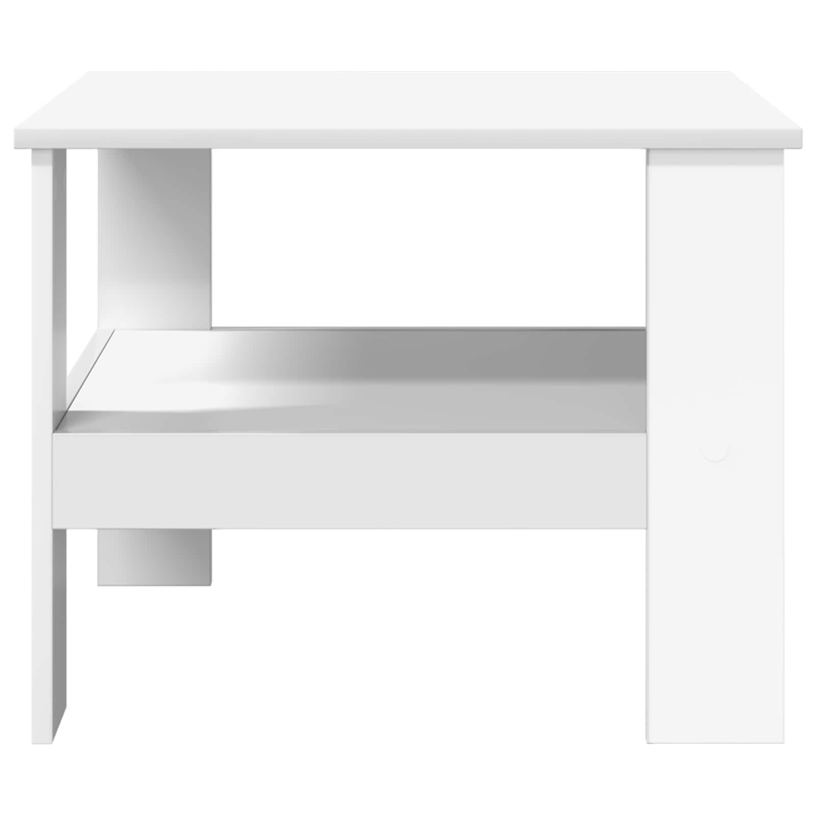 Konferenční Stolek Bílá 57 X 55 X 45 Cm Kompozitní Dřevo