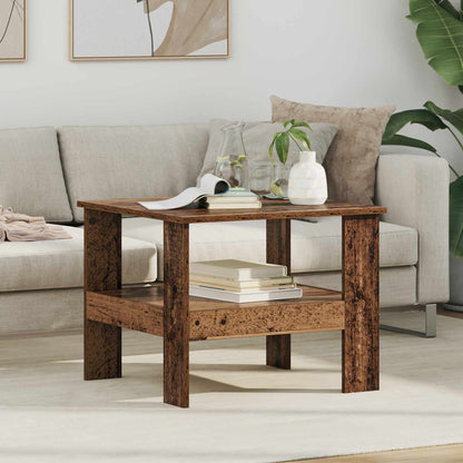 Konferenční Stolek Staré Dřevo 57 X 55 X 45 Cm Kompozitní Dřevo