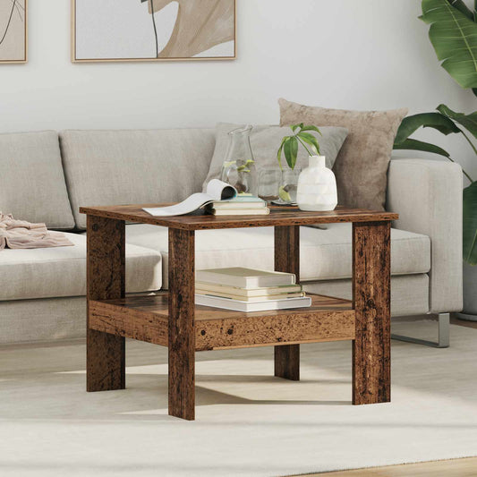 Konferenční Stolek Staré Dřevo 57 X 55 X 45 Cm Kompozitní Dřevo