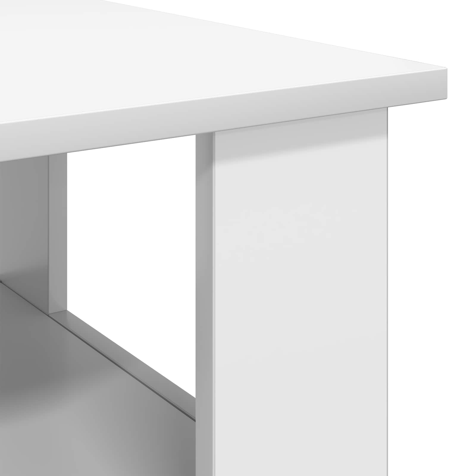 Konferenční Stolek Bílá 90 X 50 X 45 Cm Kompozitní Dřevo