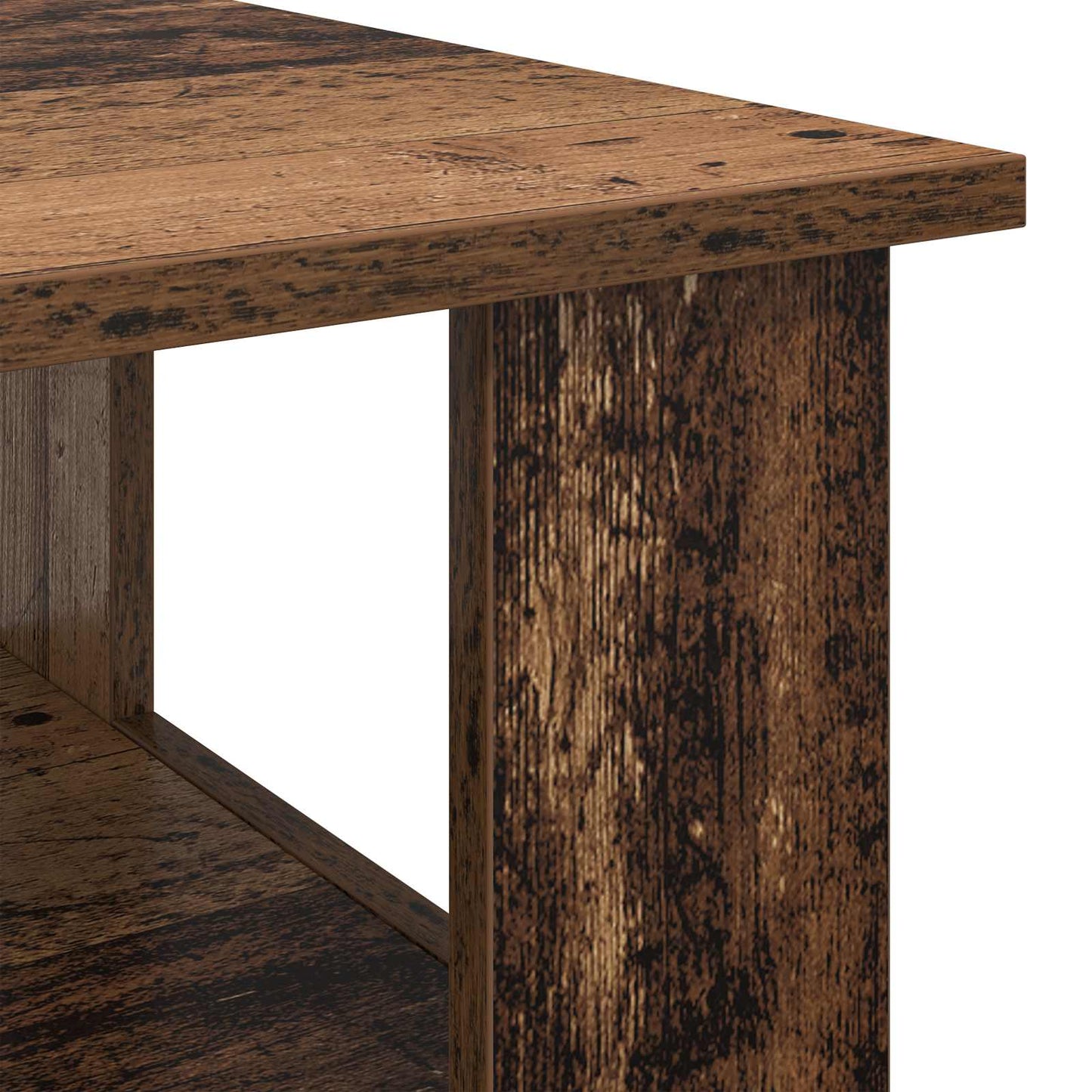 Konferenční Stolek Staré Dřevo 90 X 50 X 45 Cm Kompozitní Dřevo