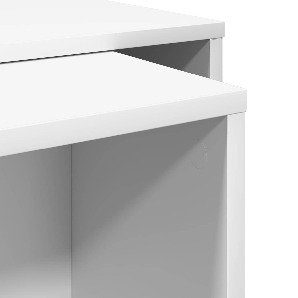 Sada Konferenčních Stolků 2 Pcs Bílá 90 X 48 X 40 Cm