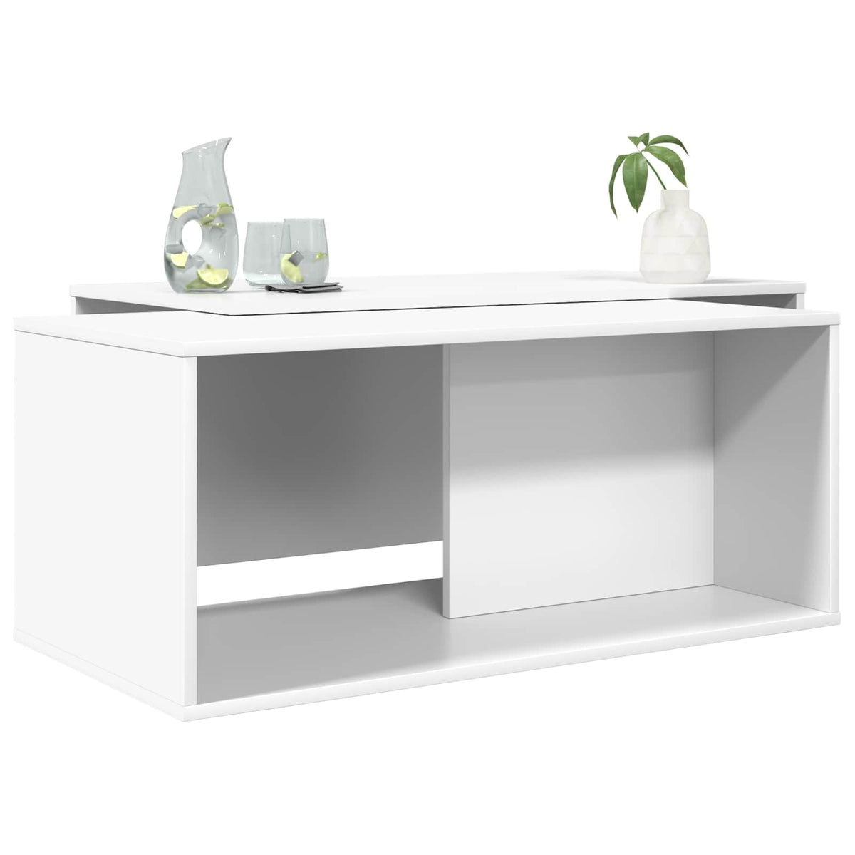 Sada Konferenčních Stolků 2 Pcs Bílá 90 X 48 X 40 Cm