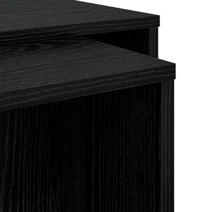 Sada Konferenčních Stolků 2 Pcs Černý Dub 90 X 48 X 40 Cm