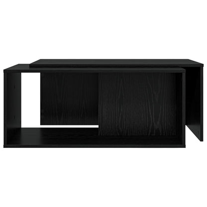 Sada Konferenčních Stolků 2 Pcs Černý Dub 90 X 48 X 40 Cm