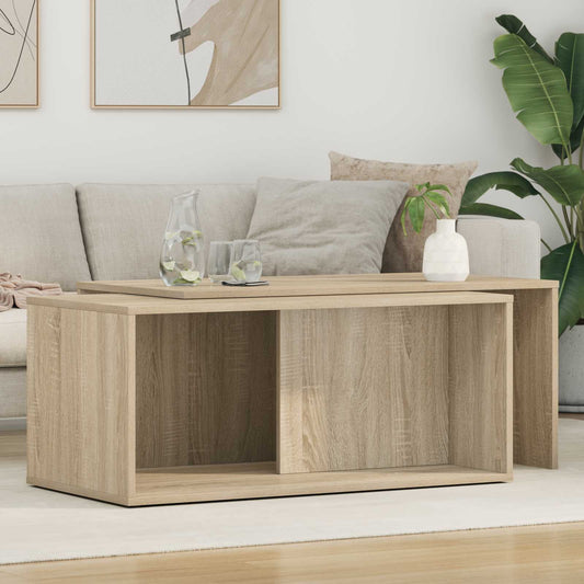Sada Konferenčních Stolků 2 Pcs Sonoma Dub 90 X 48 X 40 Cm