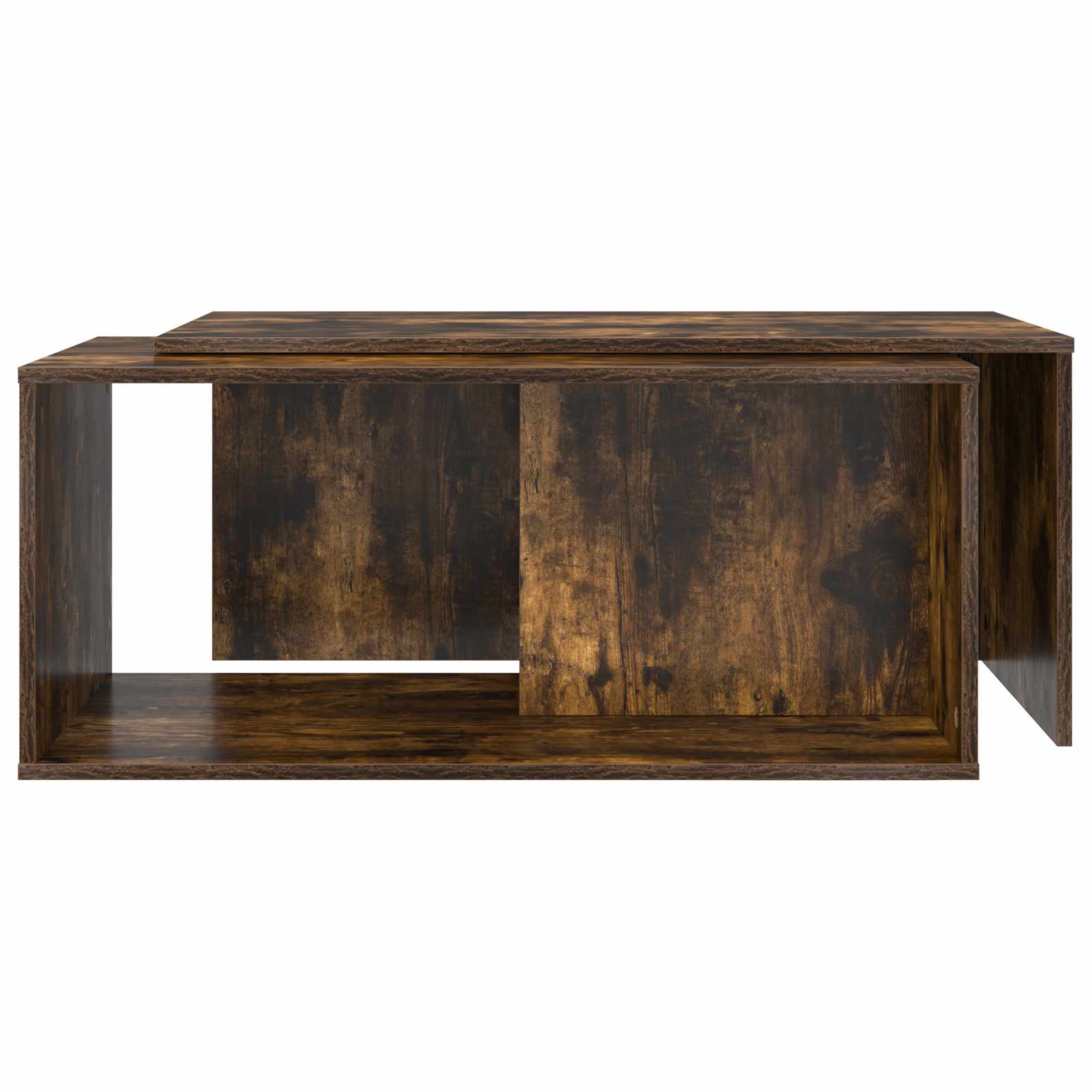 Sada Konferenčních Stolků 2 Pcs Kouřový Dub 90 X 48 X 40 Cm