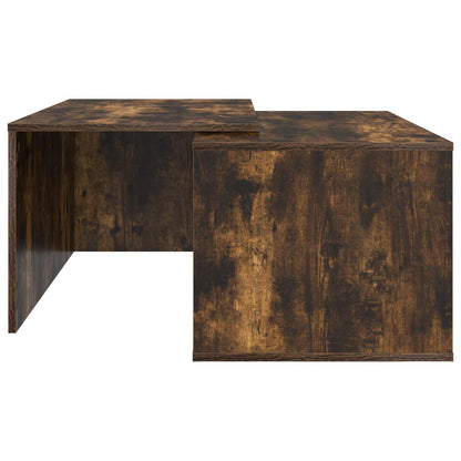 Sada Konferenčních Stolků 2 Pcs Kouřový Dub 90 X 48 X 40 Cm