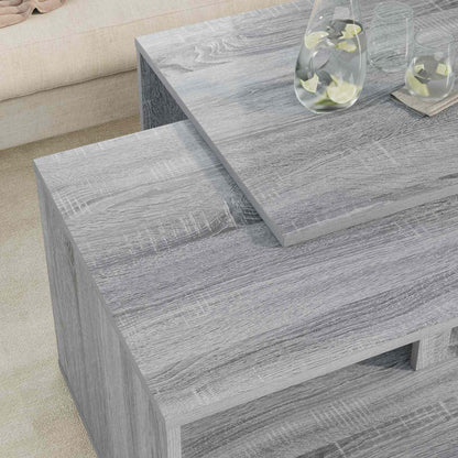 Sada Konferenčních Stolků 2 Pcs Šedá Sonoma 90 X 48 X 40 Cm