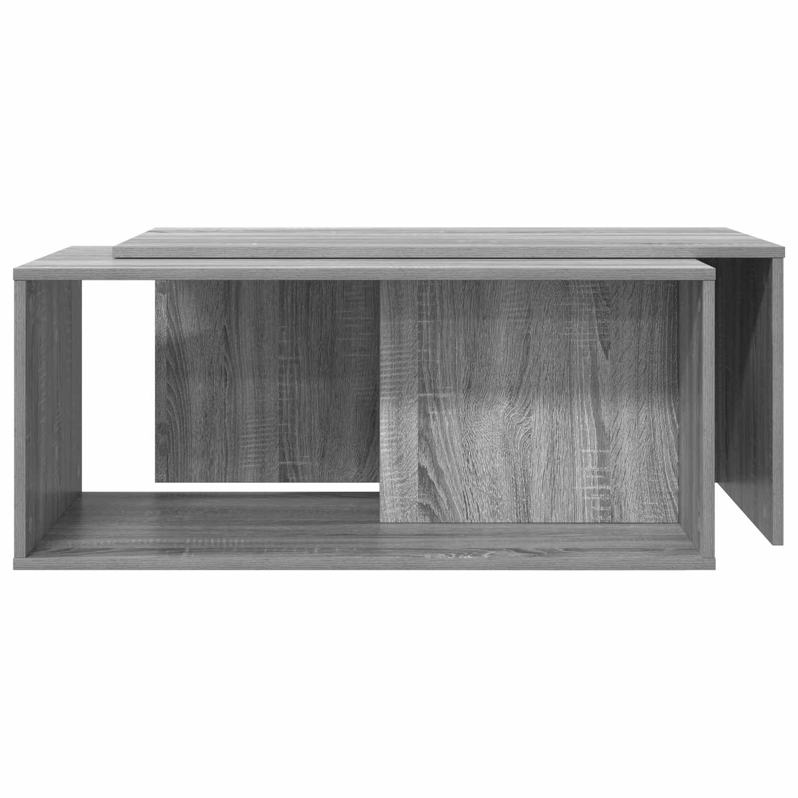 Sada Konferenčních Stolků 2 Pcs Šedá Sonoma 90 X 48 X 40 Cm