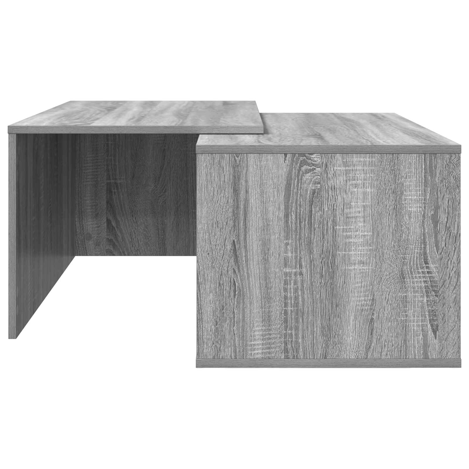 Sada Konferenčních Stolků 2 Pcs Šedá Sonoma 90 X 48 X 40 Cm