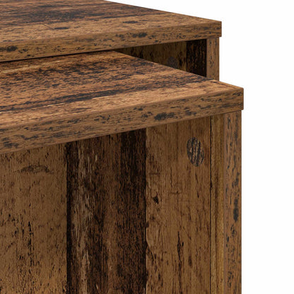 Sada Konferenčních Stolků 2 Pcs Staré Dřevo 90 X 48 X 40 Cm
