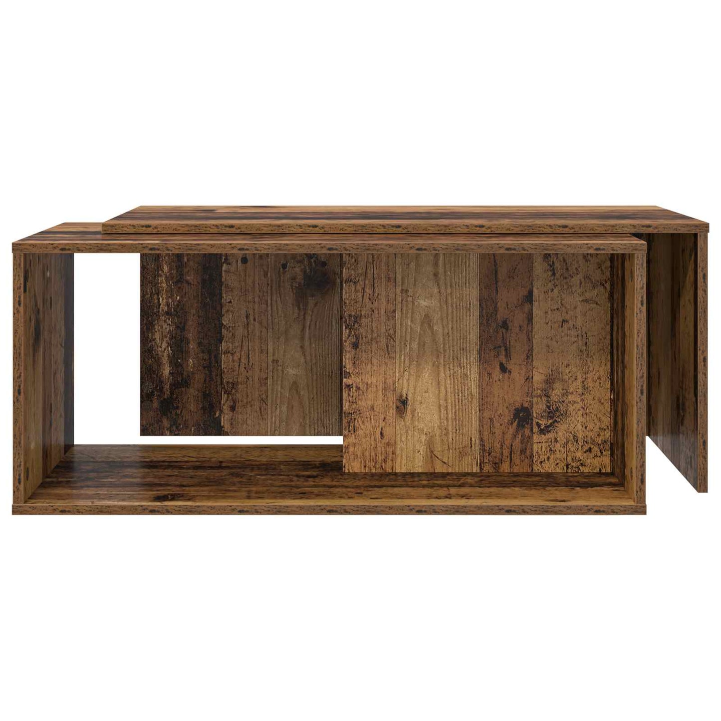 Sada Konferenčních Stolků 2 Pcs Staré Dřevo 90 X 48 X 40 Cm