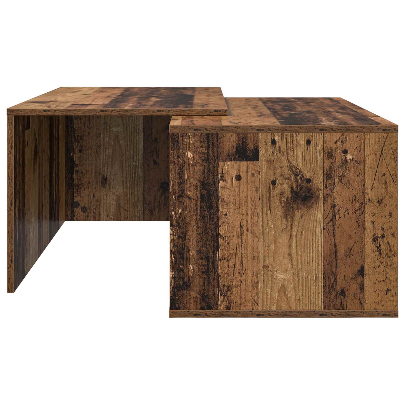 Sada Konferenčních Stolků 2 Pcs Staré Dřevo 90 X 48 X 40 Cm