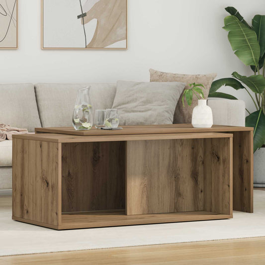 Sada Konferenčních Stolků 2 Pcs Artisanový Dub 90 X 48 X 40 Cm
