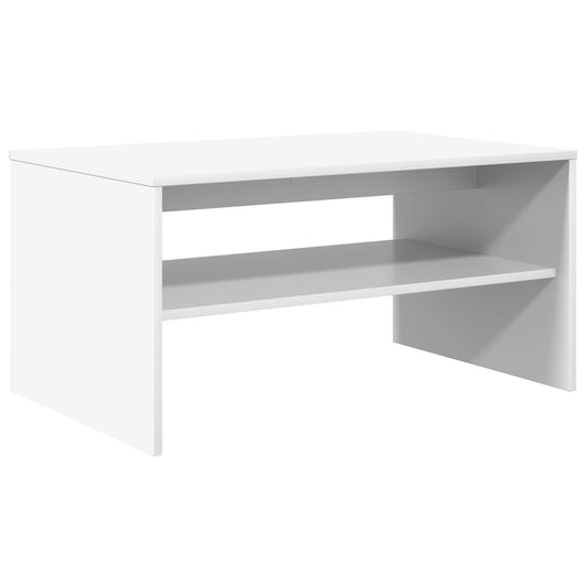 Konferenční Stolek Bílá 80 X 50 X 40 Cm Kompozitní Dřevo