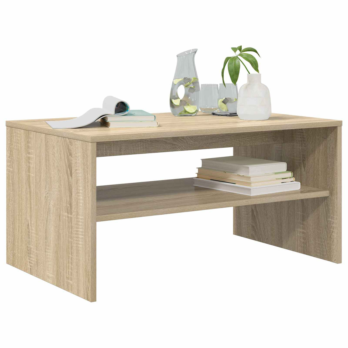 Konferenční Stolek Sonoma Dub 80 X 50 X 40 Cm Kompozitní Dřevo