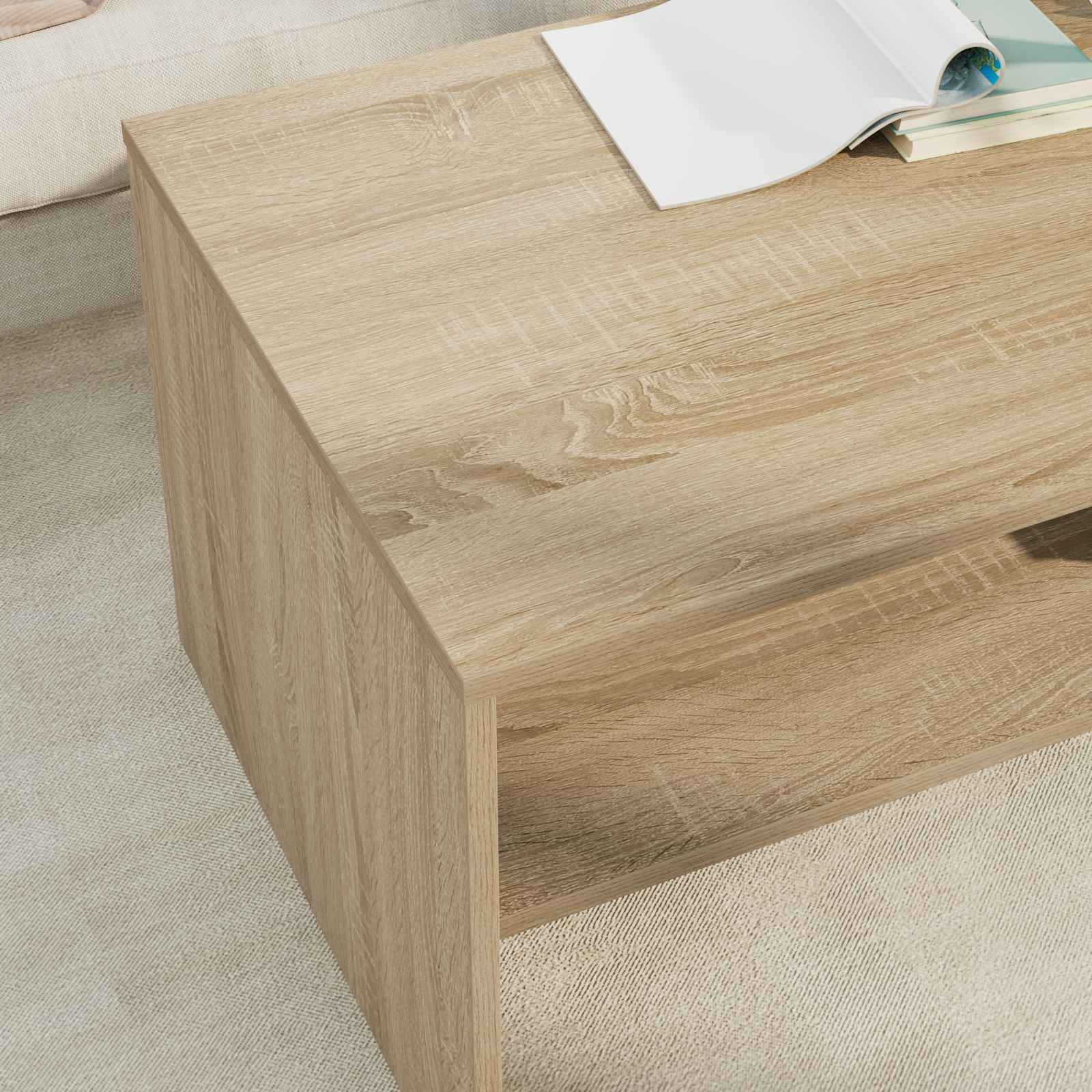Konferenční Stolek Sonoma Dub 100 X 50 X 40 Cm Kompozitní Dřevo