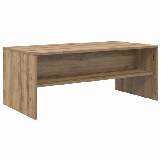 Konferenční Stolek Artisanový Dub 100 X 50 X 40 Cm