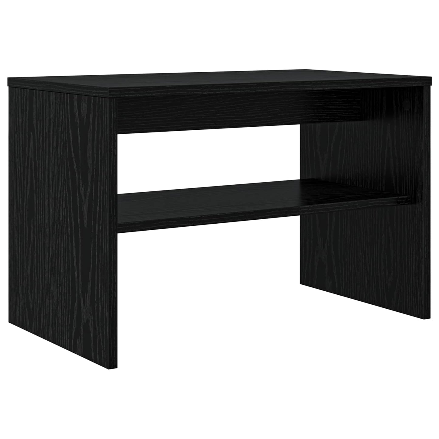 Televizní Skříň 60 X 35 X 40 Cm Černý Dub Kompozitní Dřevo